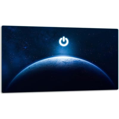 TMK ArtDeko - Snijplank - Glas - 52cm x 30cm - Zwart