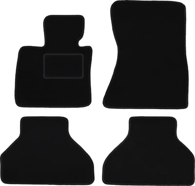Zwarte velours vloermatten voor: BMW X6 E71 SUV (2008-2014)