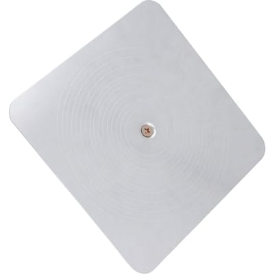 Taloche d'enduit en aluminium 30 x 30 cm avec poignée souple pour application de mortier de ciment white