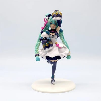 Figurine d'Action Panda Style Chinois Fashion Hatsune Miku 18cm Modèle Fille Mignonne Ornement de Bureau Collectible en PVC gray