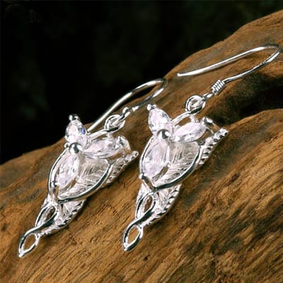 925 Sterling Zilveren Oorbellen Cosplay Oorringen Sieraden Accessoire voor Vrouwen Meisjes Verjaardag Kerstcadeaus white