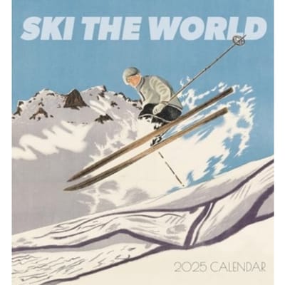 Ski The World 2025 Wall Calendar - Pomegranate