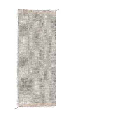 Muuto Ply tapijt Gerecycled - zwart/wit - 80 x 200 cm