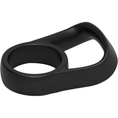 Draagbare Waterfles Handvat Riem Silicone Thermosbeker Sport Waterfles Houder Handvat Draagkoord Camping zwart