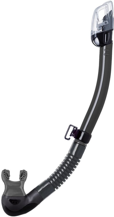 TUSA Hyperdry Elite II - Snorkel - Droogtop Systeem - Donkergrijs/Transparant -SP0101QGM GM