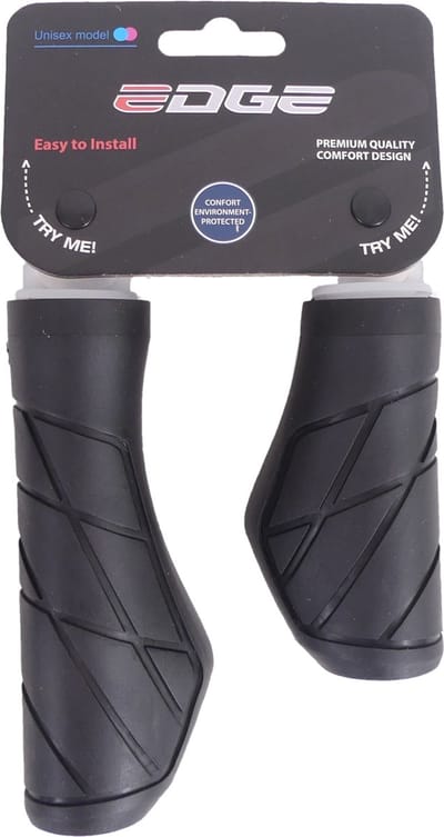 Handvatset Fiets Edge Urban 135/95mm - zwart