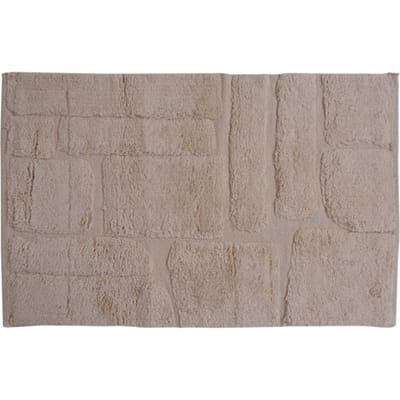 Badmat Bibi - Taupe 50 x 80 cm - Zachte Katoenen Badmat met Antislip