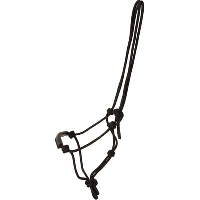 Kentucky Horsewear - Touwhalster rope zwart Full