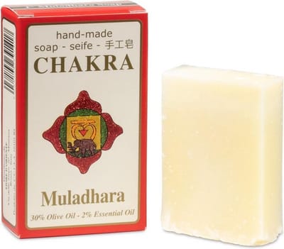 Zeep 1e Chakra Muladhara, met patchouli
