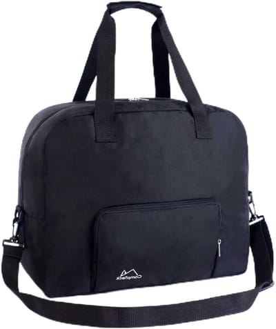 SnelShoppen - Unisex Small Hand Luggage - Vouwbare Reistas voor Onderstoel Gebruik - 32L, 45x36x20 cm, Water- en Kr scratchbestendig, Zwart, Perfect v