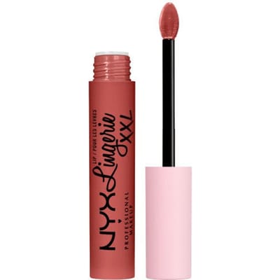 Nyx Professional Makeup Lip Lingerie XXL - Warm Up - Matte, niet-overdraagbare lippenstift - Bruin