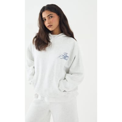 Dames DSGN Studio Script Oversized Hoodie | Asgrijs | Maat: Large