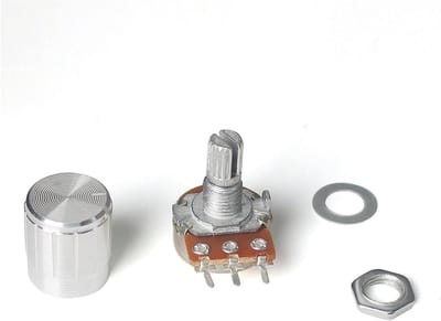Potentiometer Kit - Variabele Weerstand - Elektronische Projecten - Lineaire Functie - 15 mm - Zilver