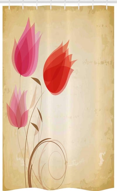 ABAKUHAUS Douchegordijn – Bloemenprint, 120×180 cm, Polyester