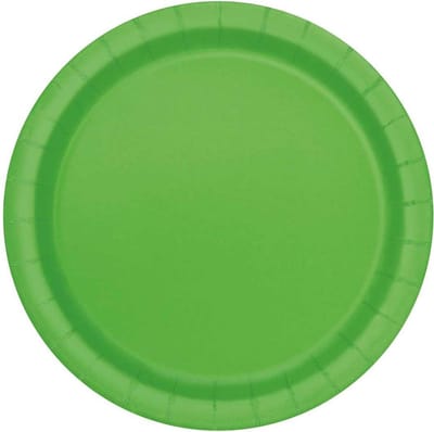 Unique Feestborden Lime 22,8 Cm 16 Stuks