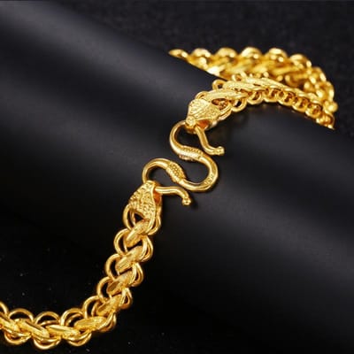 Hoyon Forever Not Fade 24k Or Couleur Rempli Collier Pour Hommes Fine Colgante Plata De Ley Mujer Naszyjnik Joyas Bizuteria Cadeau black