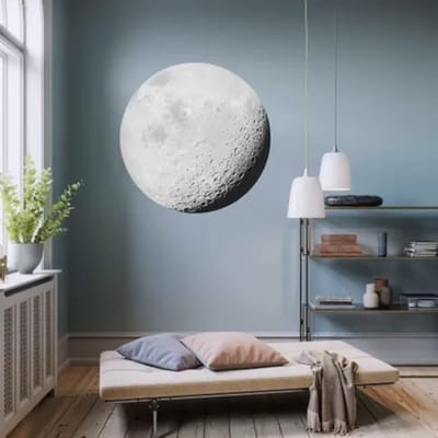 Fotobehang - Luna 125x125cm - Rond - Vliesbehang - Zelfklevend