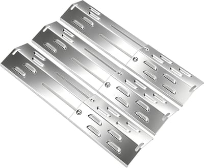 Universele Branderdeksel 29 tot 43 cm, Vlamverdeler voor Grill, Barbecue Onderdelen, Set van 3