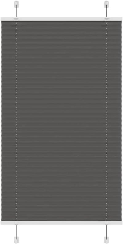 Plisségordijn - Gordijn stof - Privacy creëren - Onderhoudsvriendelijk materiaal - 75 x 150 cm - Zwart