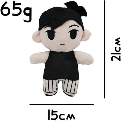 OMORI Sunny 21cm Pluche Pop Zacht Knuffeldier Spelpersonage Cosplay Schattig Cadeau Kerst Pluche Beeldje gray