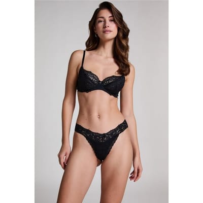 Hunkemöller String Onderbroek Madison ULV string - zwart - Maat 2XS