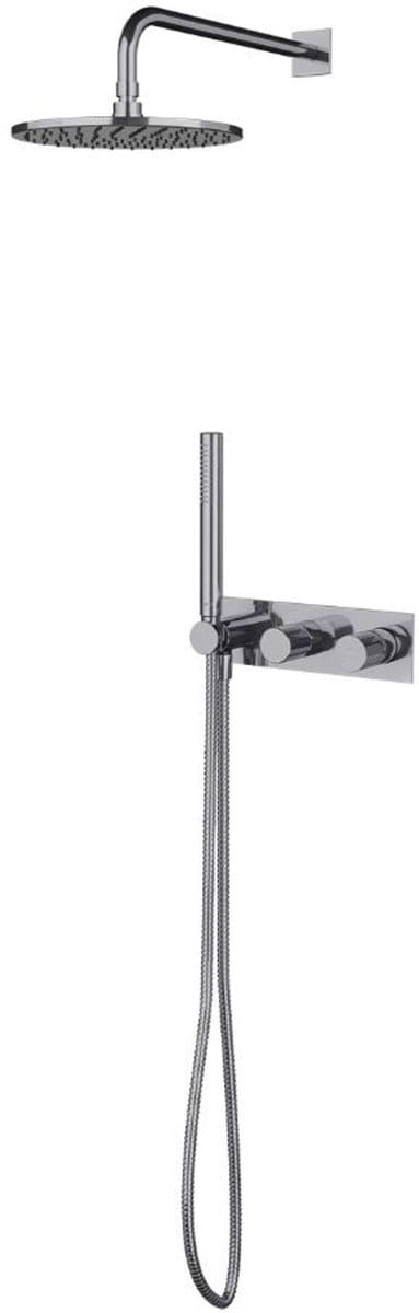 OMNIRES Contour - Doucheset met inbouwkraan, met inbouwdeel, diameter 25 cm, chroom SYSCT10CR