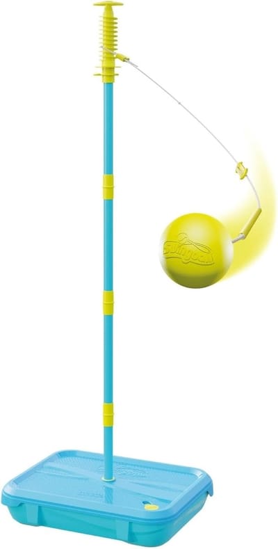 3-in-1 Sportset - Buitenspeelgoed - Ontwikkeling Balans - Voor Alle Oppervlakken - 46 x 36 x 135 cm - Geel/Blauw