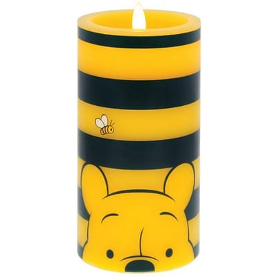 Winnie The Pooh - Disney Kaars - BL YEL Stripe LED Candle - voor Geen - meerkleurig
