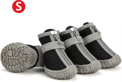 Nivard Hondenschoenen Pootbeschermer - Hondenschoenen - 4 Stuks - Hondenschoentjes - Pootbescherming Hond - Anti Slip - Zwart S