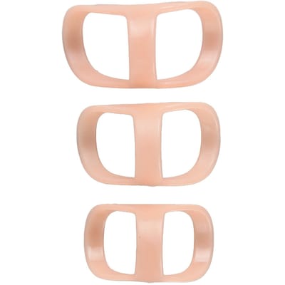 3 stuks Vingerspalk Gewrichtsfixatie Ondersteuning Plastic Artritisbescherming voor Hamervingers 4 5 6 beige