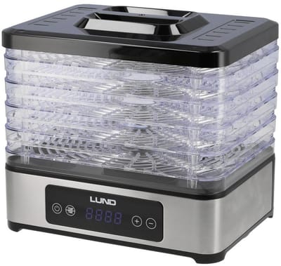LUND 400W 5 Drooglades Voedseldroger / Droogoven / Dehydrator
