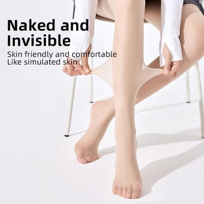 Kave 0D Anti-Haak Transparante Panty Dames Zwarte Kousen Sexy Zomer Ultra-Dun Transparant Dames Casual Pasvorm Naadloos Dunne Versie 40kg-60kg beige