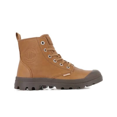 Palladium Pampa Zip Leather Dear Brown Wandelschoenen Heren