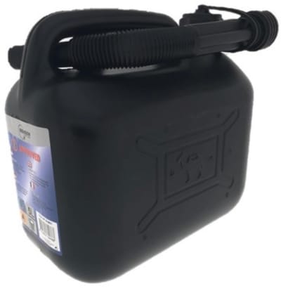 Benson Jerrycan met tuit - 5 liter - versterkt polyethyleen - zwart