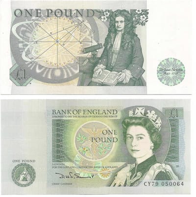 Knapperig £1 Bankbiljet 1981-1983 - Verzamelitem