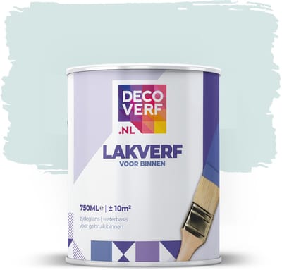 Decoverf lakverf ijsblauw, 750ml