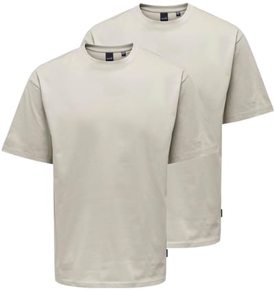 Only & Sons Heren t-shirt 2 pack Onsfred