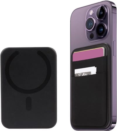 MagSafe Wallet voor iPhone 15/14/13/12 - RFID Bescherming, Geschikt voor 5 Kaarten, Stijlvol en Duurzaam