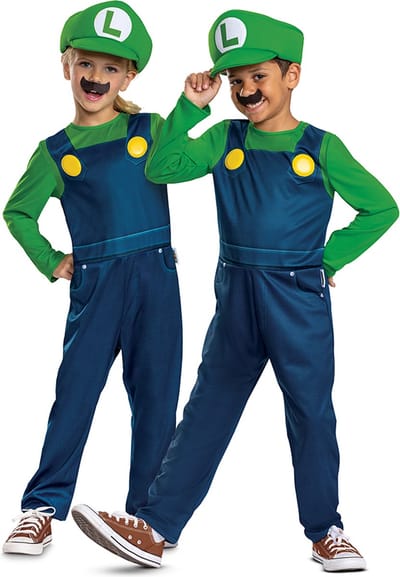 NINTENDO - SUPER MARIO BROS, Luigi Elevated Fancy Aankleden, Maat S (4-6 jaar), Kind