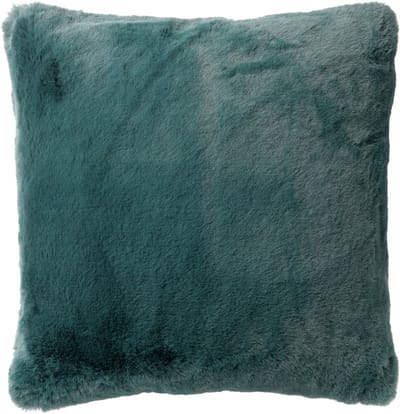 Dutch Decor ZAYA - Kussenhoes 45x45 cm - bontlook - effen kleur - Sagebrush Green - groen - met rits - zonder binnenkussen