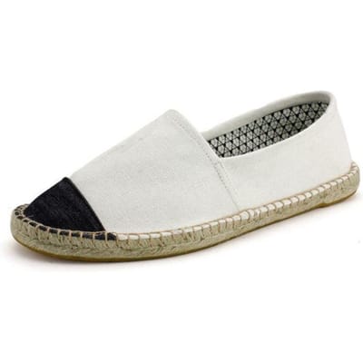 Dames Naaien Linnen Schoenen Instappers Loafers Casual Schoenen Dames Espadrilles Hennep Canvas Platte Schoenen Plus Maat 35 -45 Koppelschoenen 43