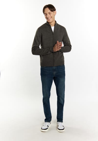 Mo Vest Heren donkergrijs gem