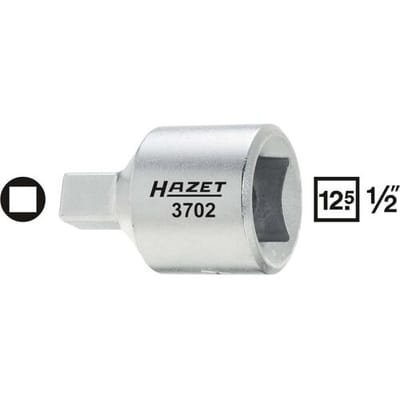 Hazet 3702 3702 Binnen-vierkant (Robertson) Dopsleutelinzetstuk 8 mm 1/2 8 mm 1/2 (12.5 mm)