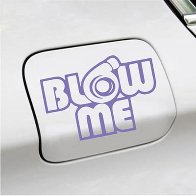 Bumpersticker - Blow Me - 10,1 X 14,8 - Paars