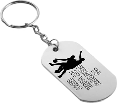 Akyol - op je best presteren sleutelhanger - Sport - familie vrienden sporters - cadeau - 54 x 29mm