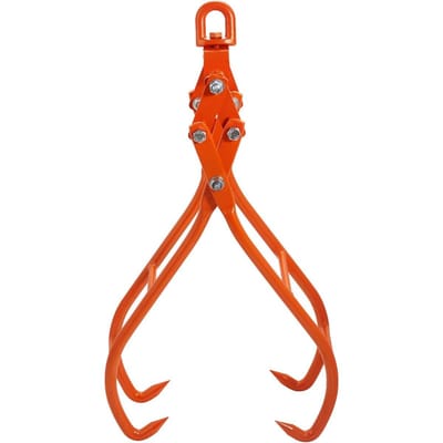 Houtklauw Haken, 36 inch 4 Klauw Houtgrijper voor Houtklemmen, Draaibare Stalen Houtheftangen, Adelaarsklauw Ontwerp met 3307 lbs/1500 kg Belasting