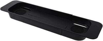Badkuip Opberger - Badbak Organizer - Ontspannen in Bad - Inclusief Telefoonhouder - 75 cm - Zwart