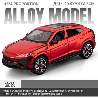 Auto Zhi 1:24 Simulatie Legering Lambo Bison Verchroomde Versie Sportwagen Model Kinder Geluid En Licht Speelgoedauto