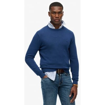 Superdry Essentials Katoenen Trui Blue Grootte: L