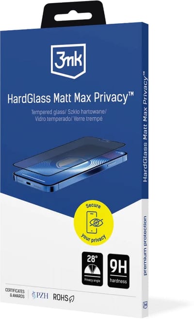3Mk Gehard Glazen Beschermfolie Voor Apple Iphone 17 Pro, Mat Hard Glas
